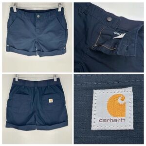 Carhartt Navy Blue Rip Stop Rugged Flex Original Fit Shorts‎ Size 2 Outdoor 27x5